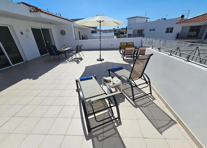 Tide Terrace 2 Bdr In Kapparis, Protaras Apartman Paralímni
