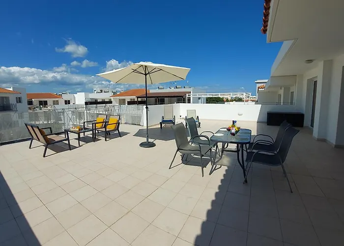 Tide Terrace 2 Bdr In Kapparis, Protaras Apartman *